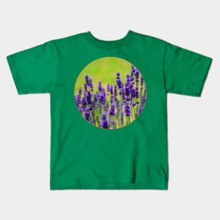 Circle of Long Purple Flowers During the Day Kids T-Shirt